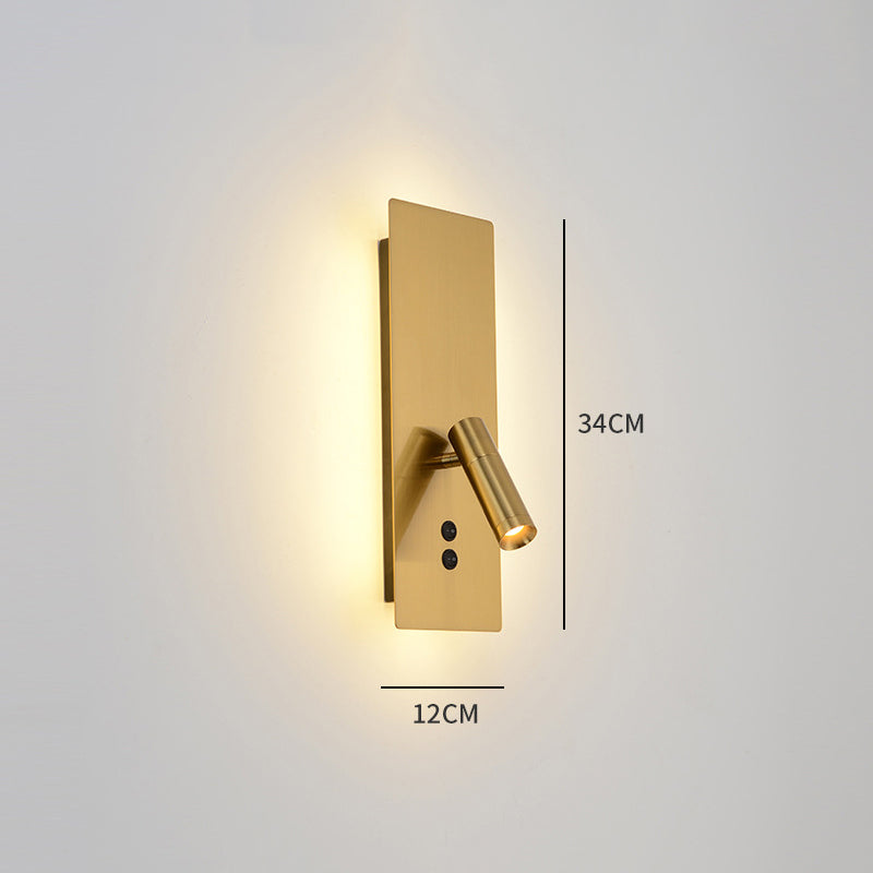 Ray Modern LED Wandleuchte Strahler Schwarz/Gold/Weiß Wohn/Schlafzimmer Treppenhaus Flur InnenMetall&Acryl