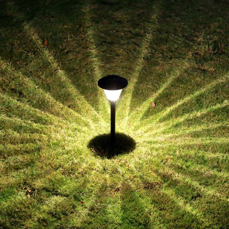 Ray Außenleuchte Betrachtung Solarenergie Schwarz/Silber Garten Metall&Glas