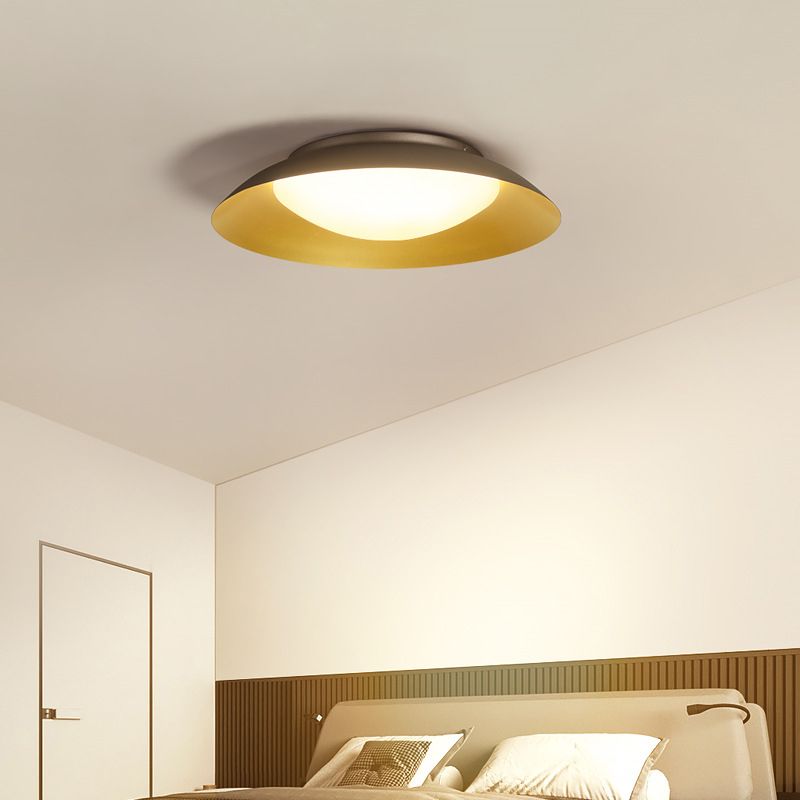 Arisha Modern LED Runde Deckenleuchte, Metall, Wohnzimmer