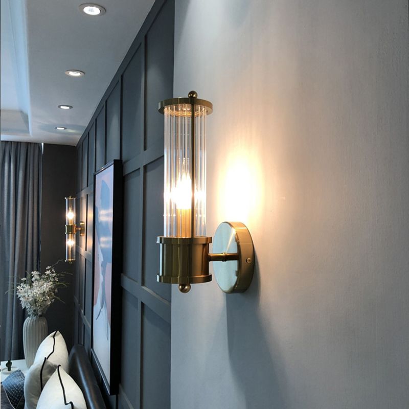 Arisha LED Wandlampe Gold Essenzimmer/Schlafzimmer Glas