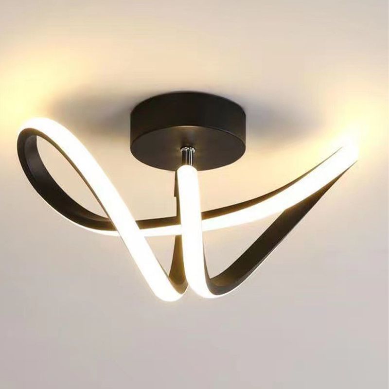 Arisha Design LED Deckenleuchte Schwarz/Gold Esszimmer/Wohnzimmer
