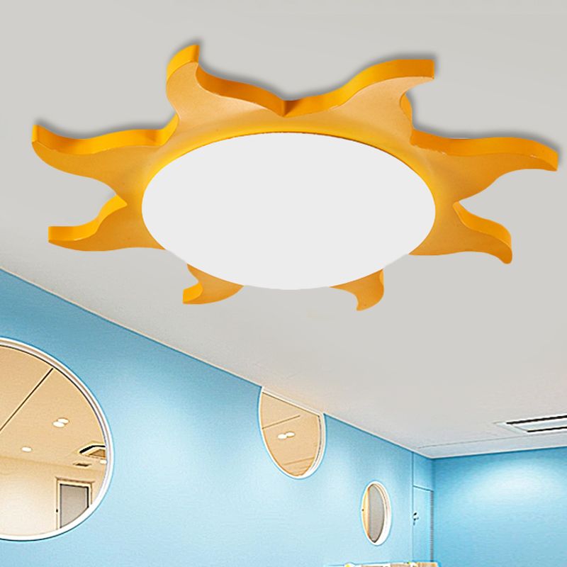 Arisha Modern Sun Round Deckenleuchte, Rot/Gelb/Blau/Grün, Schlafzimmer