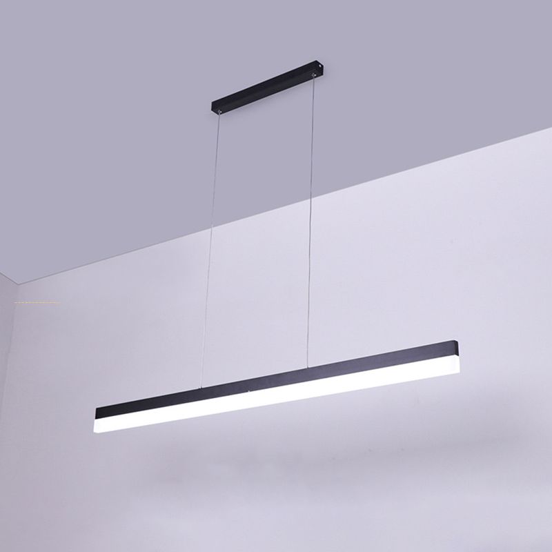 Arisha Modern Linear LED Pendelleuchte Schwarz Wohn/Ess/Schlafzimmer Metall&Acryl
