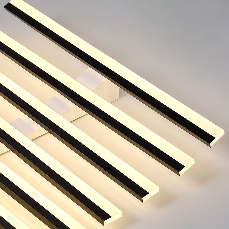 Arisha Zeitgenössisch Linear LED Deckenleuchte Schwarz/Weiß Wohn/Esszimmer