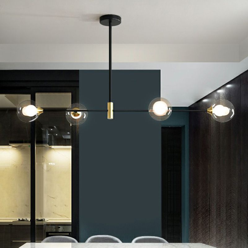 Valentina Modern Minimalistische LED Pendelleuchte Weiß Ess/Schlaf/Wohnzimmer Metall&Glas 3/4-Flammig