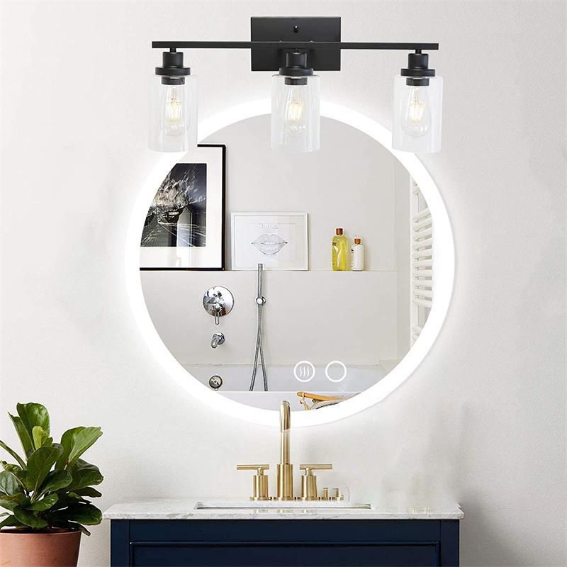 Silva Modern LED Wandleuchte Schwarz/Gold Badezimmer/Schlafzimmer