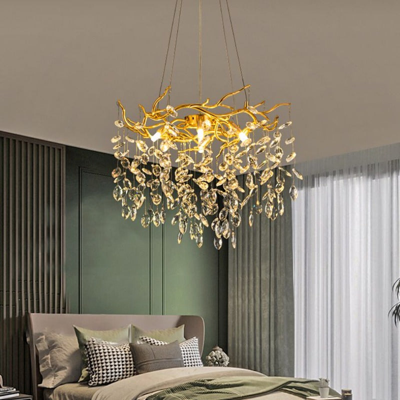 Kristy Kronleuchter Antiquität LED Gold Wohn/Schlafzimmer