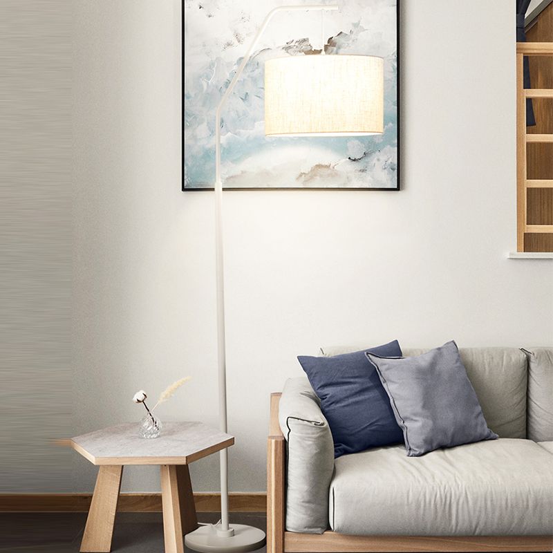 Arisha Modern Stehleuchte Cylinder, 6 Farben, Wohnzimmer, Metall Stoff