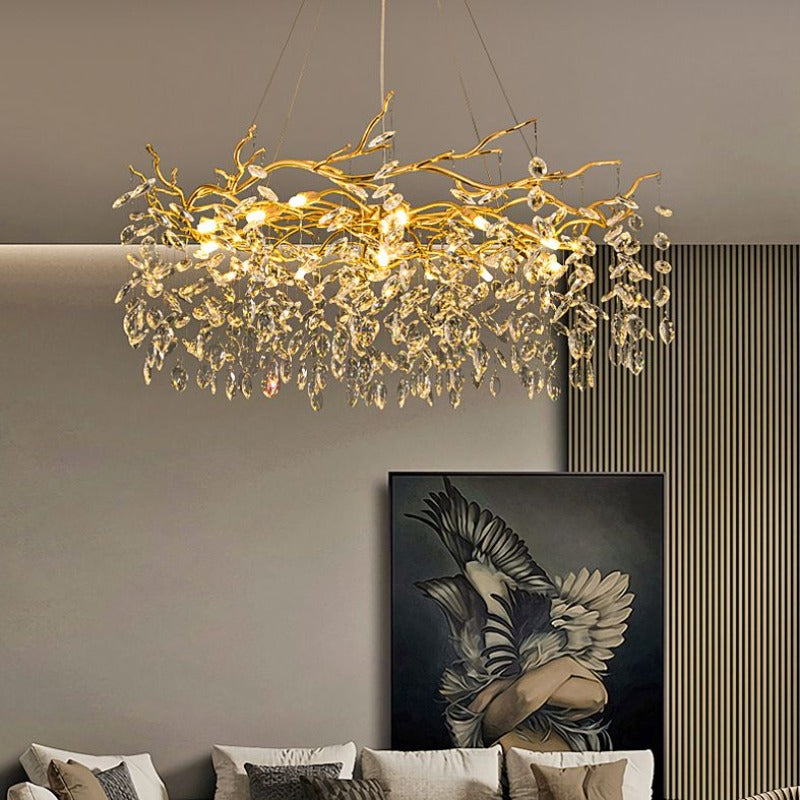 Kristy Kronleuchter Antiquität LED Gold Wohn/Schlafzimmer