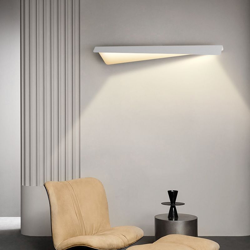 Arisha Spiegelfront Wandleuchte Falten, Weiß