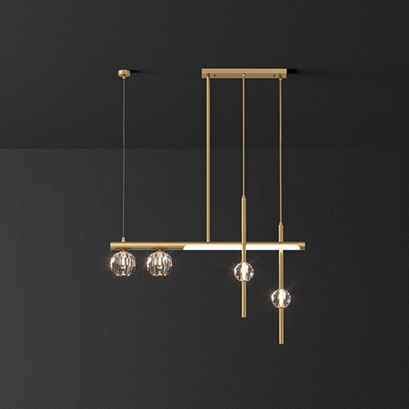 Kristy Modern LED Pendelleuchte Gold Esszimmer Metall 5/6/7/8-flammig
