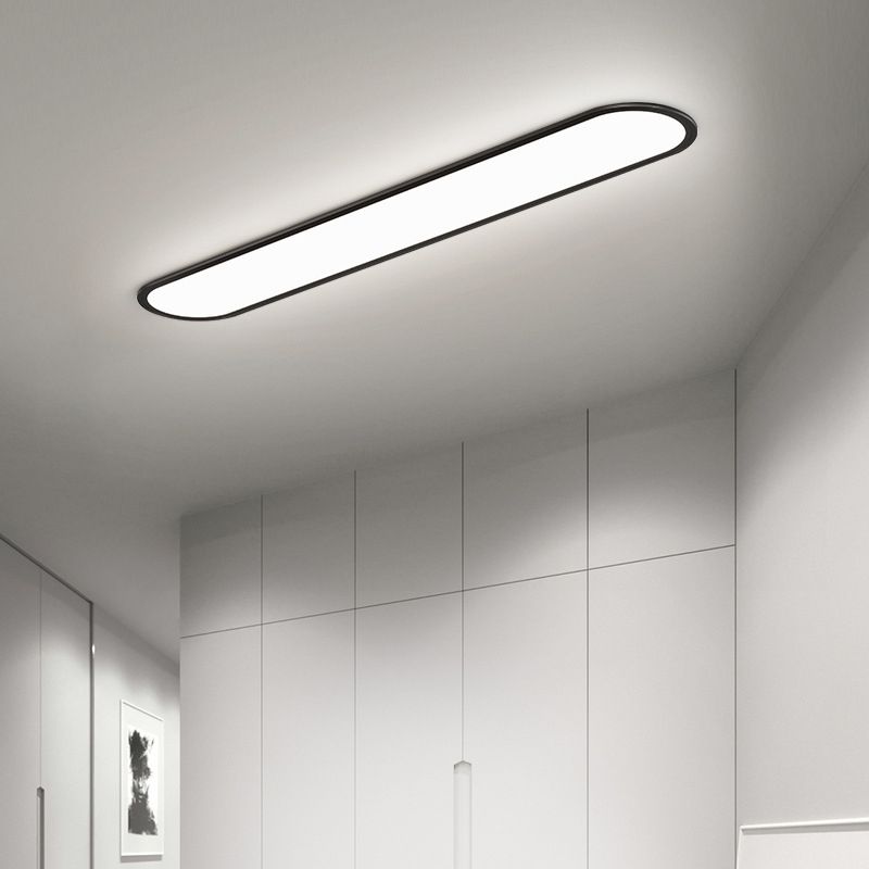 Arisha Modern Deckenleuchte Dimmbar Schwarz Rechteckig Wohn/Schalafzimmer Metall