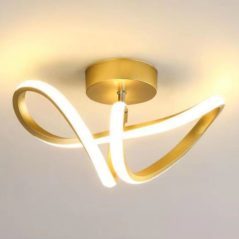 Arisha Design LED Deckenleuchte Schwarz/Gold Esszimmer/Wohnzimmer