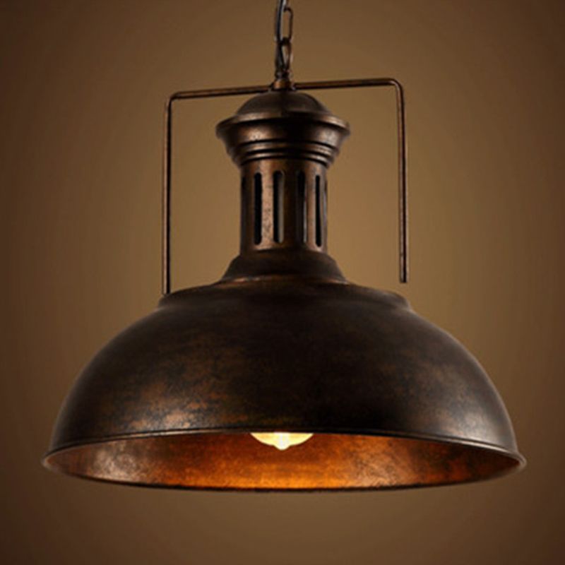 Silva Vintage LED Pendelleuchte Schwarz/Rost Esszimmmer Metall