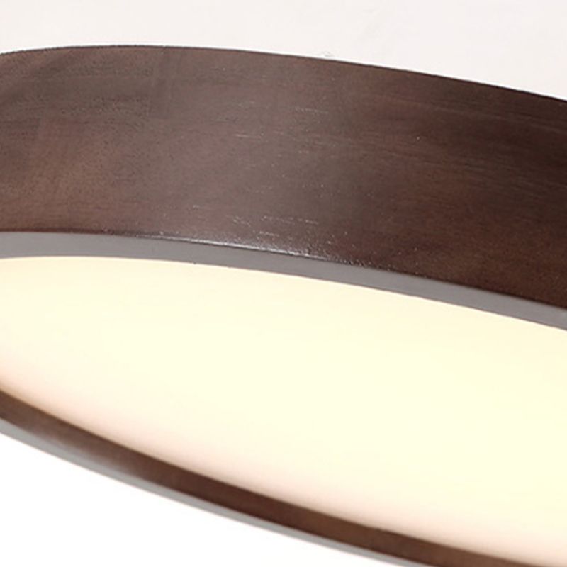 Muto Modern LED Deckenleuchte Geometric Weiß Wohn/Schlafzimmer Holz
