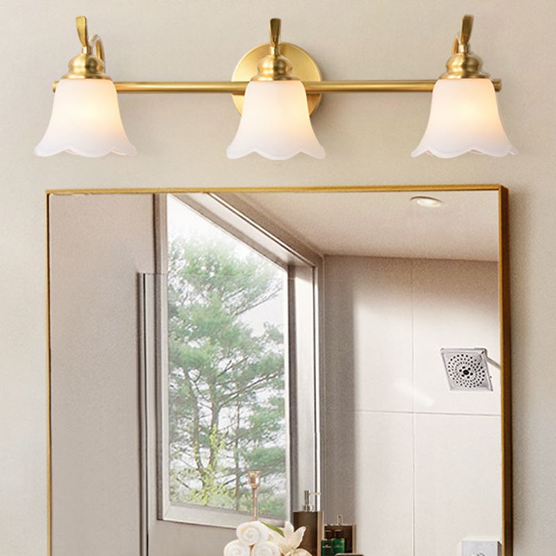 Arisha Moderne LED Wandleuchte Weiß/Gold Badezimmer/Arbeitszimmer