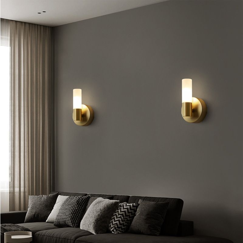 Arisha Modern LED Wandleuchte Gold Wohn/Schlafzimmer Metall Acryl