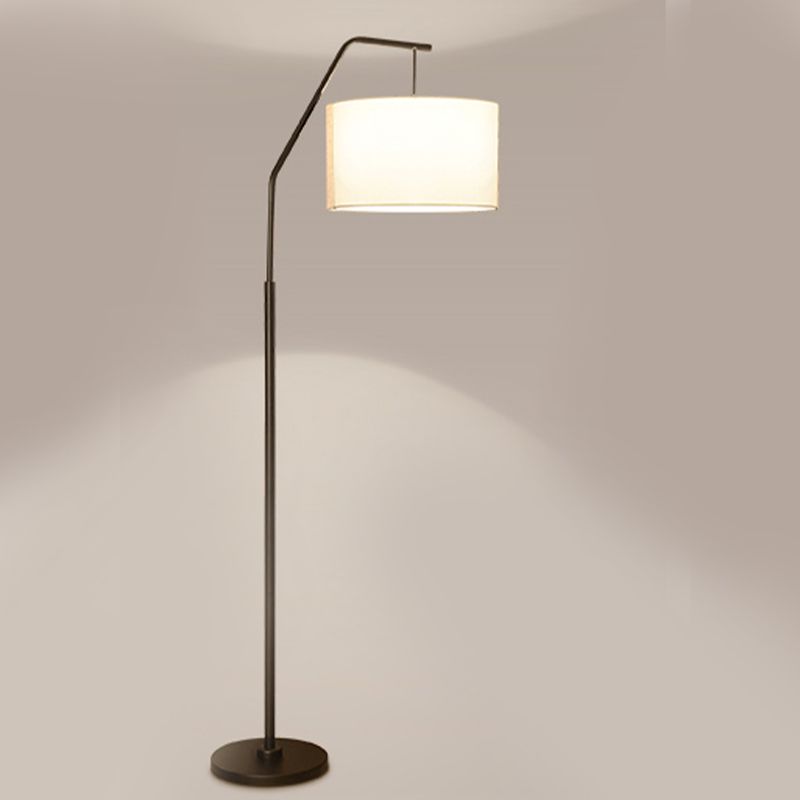 Arisha Modern Stehleuchte Cylinder, 6 Farben, Wohnzimmer, Metall Stoff