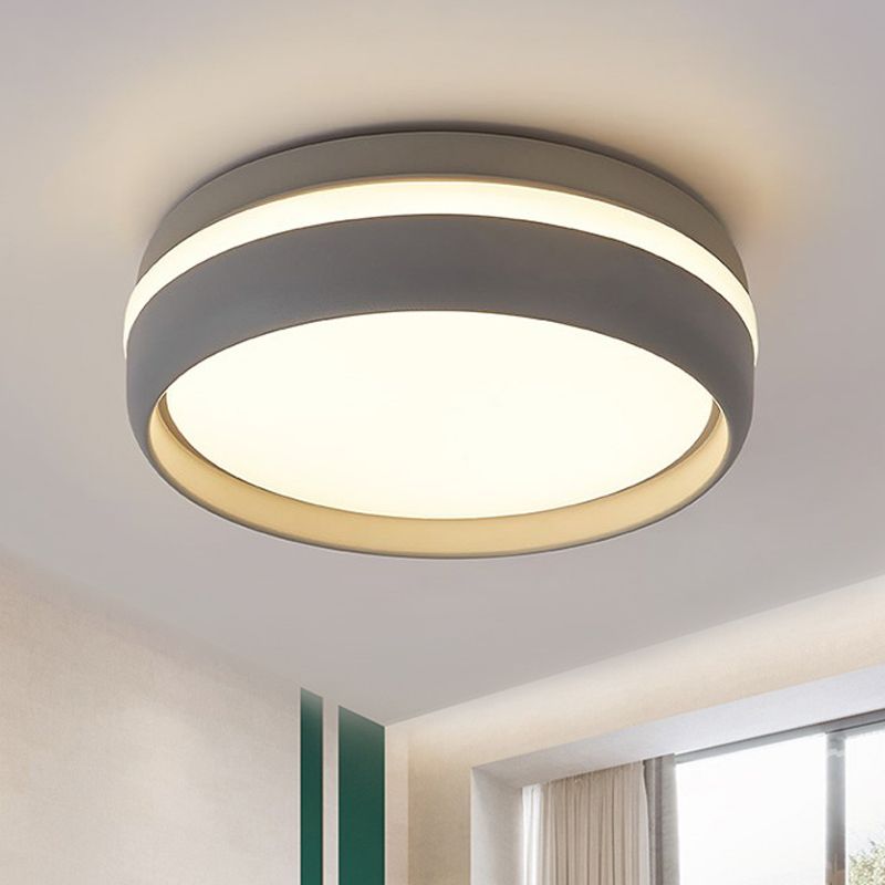 Arisha Deckenleuchte Schwarz/Weiß Schlaf/Wohnzimmer Flur Minimalistische Rund LED