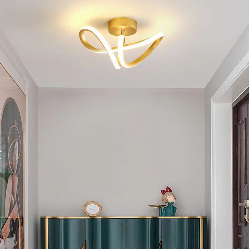 Arisha Design LED Deckenleuchte Schwarz/Gold Esszimmer/Wohnzimmer
