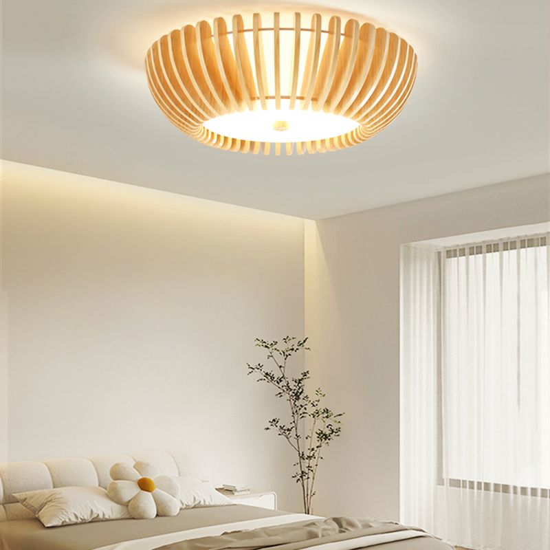 Muto Modern LED Deckenleuchte Schlafzimmer/Wohnzimmer Innen Holz Acryl