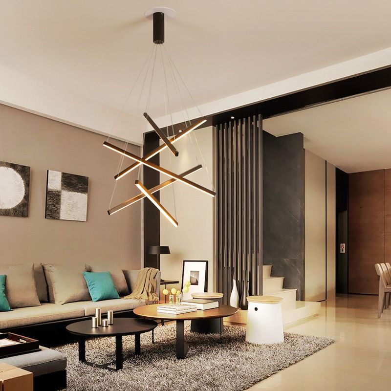 Arisha Modern Geometrie LED Pendelleuchte Metall Wohnzimmer Schlafzimmer