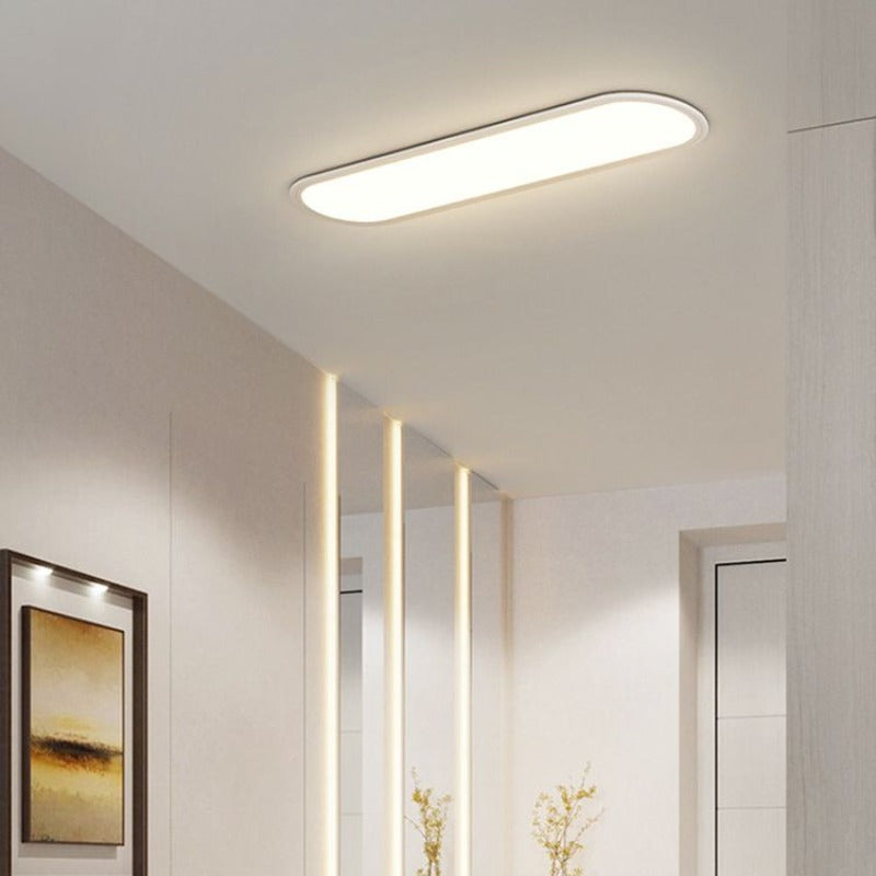 Arisha Modern Deckenleuchte Dimmbar Schwarz Rechteckig Wohn/Schalafzimmer Metall