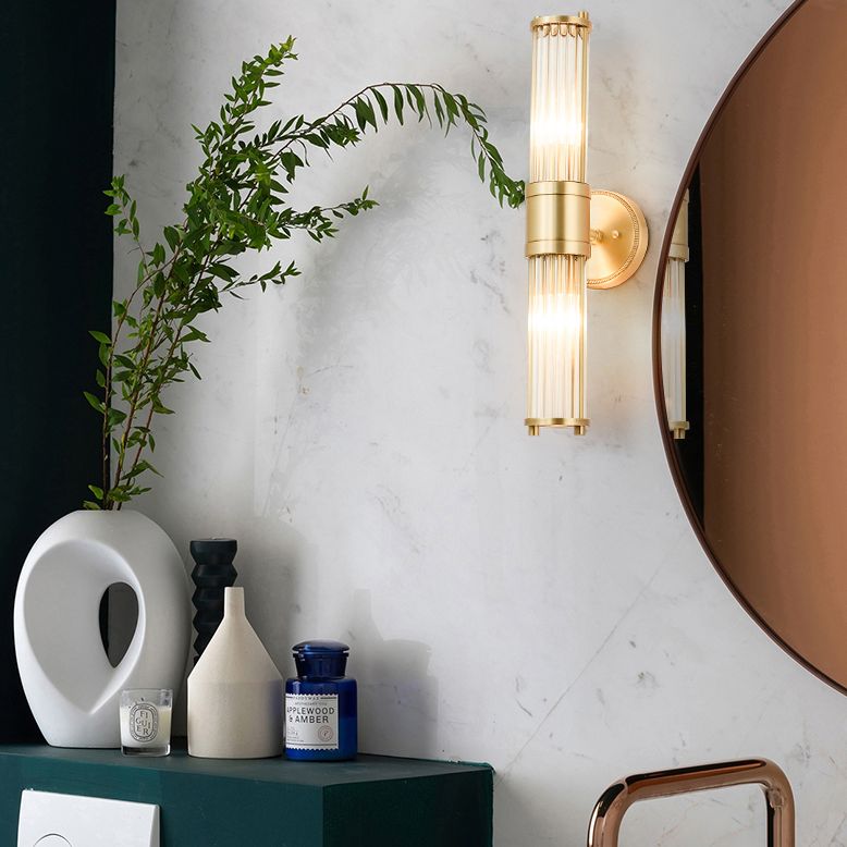 Arisha LED Wandlampe Gold Essenzimmer/Schlafzimmer Glas