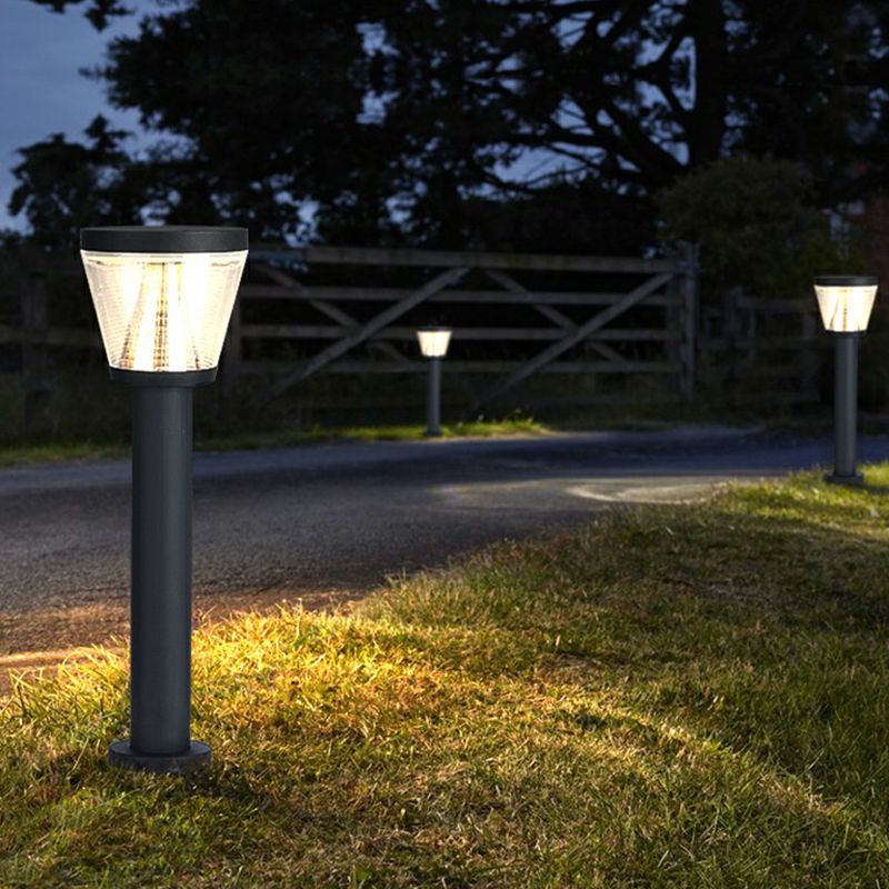 Ray Modern LED Stehend Außenleuchte Garten/Terrasse/Balkon Metall&Acryl Solarenergie