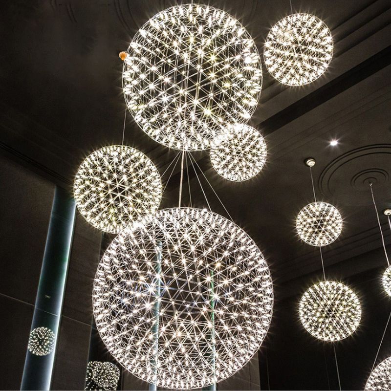 Kristy Kronleuchter Feuerwerk Schlaf/Wohnzimmer Design LED Metall