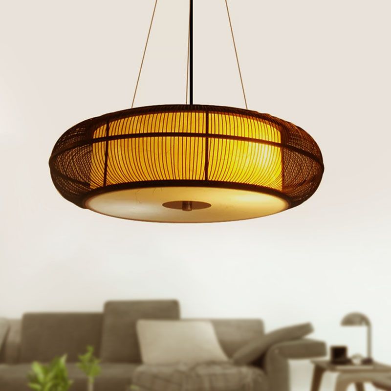 Muto Pendelleuchte Schwarz Metall & Holz