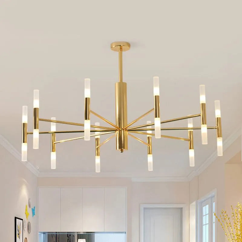 Kristy Kronleuchter Sputnik Modern LED Gold Wohn/Schlafzimmer Metall