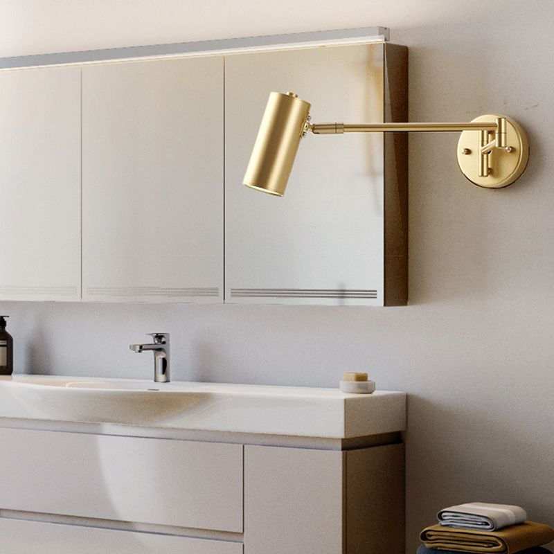 Silva Modern Wandleuchte Zylindrisch Verstellbare, 2 Farben, Wohnzimmer, Metall