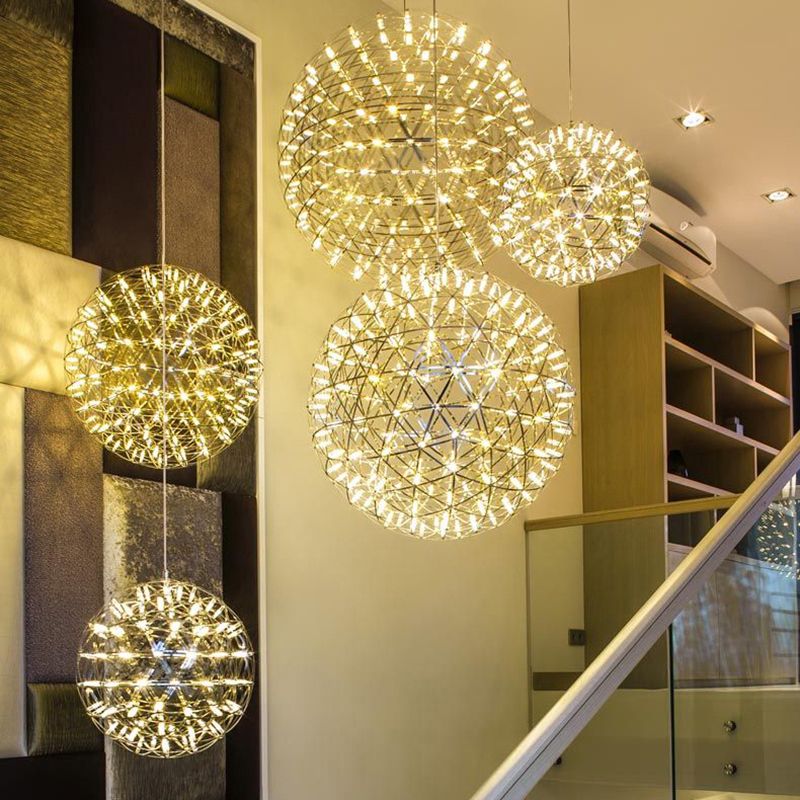 Kristy Kronleuchter Feuerwerk Schlaf/Wohnzimmer Design LED Metall
