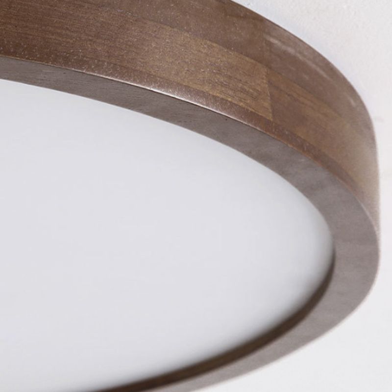 Muto Modern LED Deckenleuchte Geometric Weiß Wohn/Schlafzimmer Holz