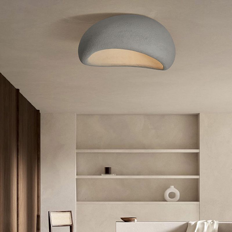 Avi Modern LED Deckenleuchte Weiß/Grau Schlafzimmer/Flur Harz