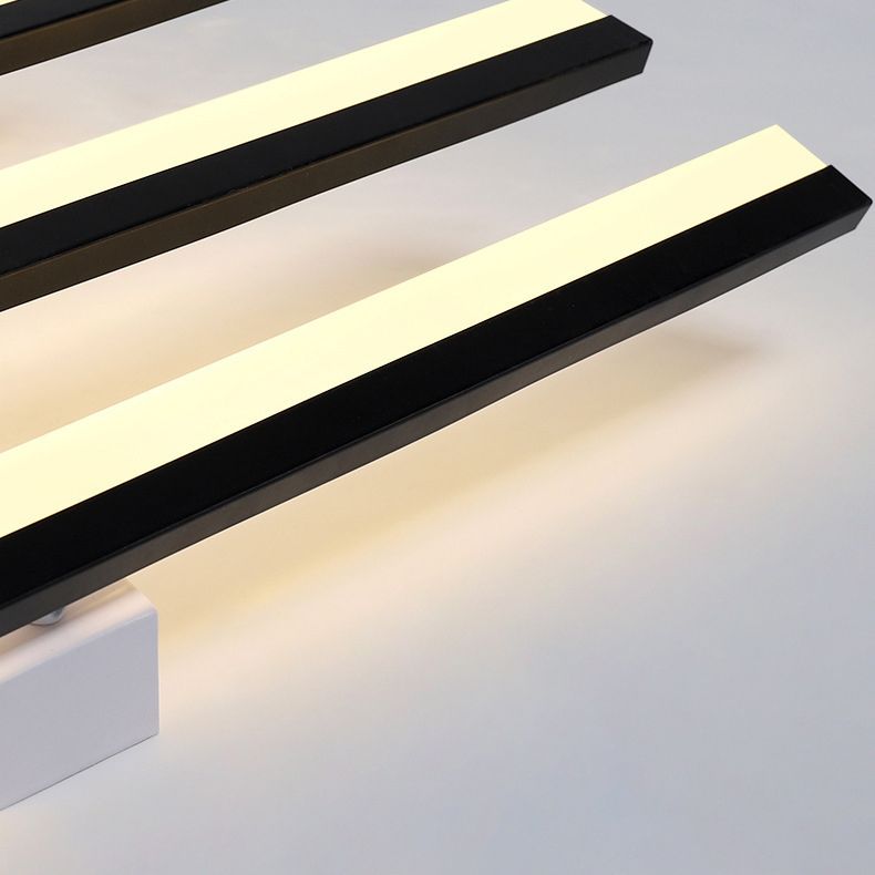 Arisha Zeitgenössisch Linear LED Deckenleuchte Schwarz/Weiß Wohn/Esszimmer