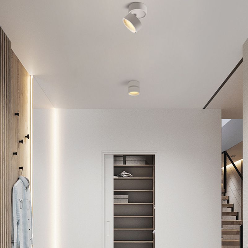 Arisha Modern Zylindrisch LED Deckenstrahler Schwarz/Weiß Metall 2 Farben 3/7/12/18W