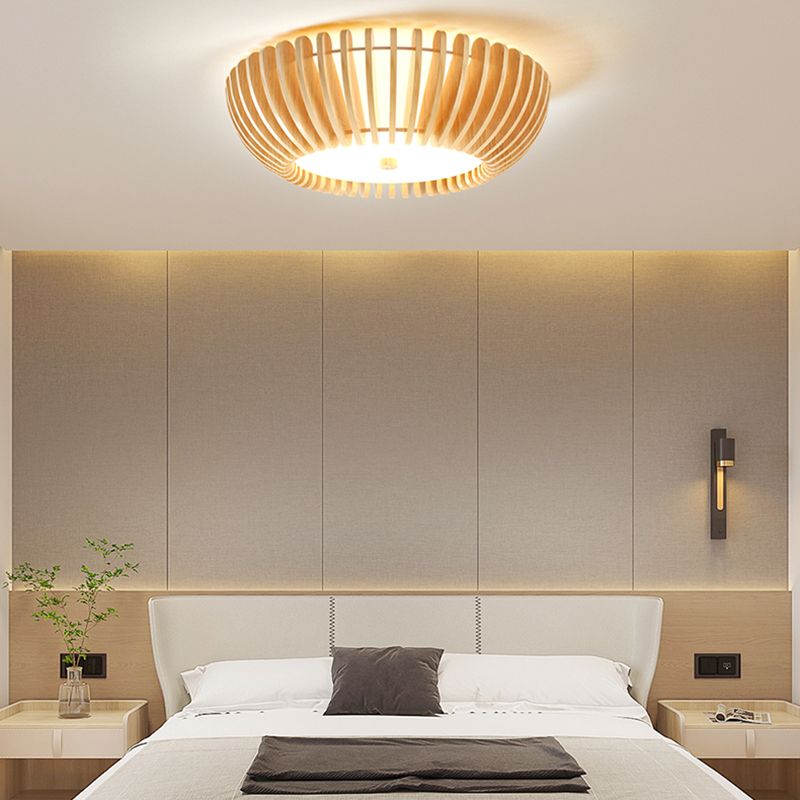 Muto Modern LED Deckenleuchte Schlafzimmer/Wohnzimmer Innen Holz Acryl