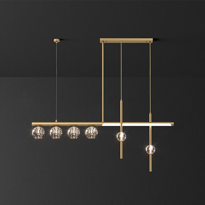 Kristy Modern LED Pendelleuchte Gold Esszimmer Metall 5/6/7/8-flammig