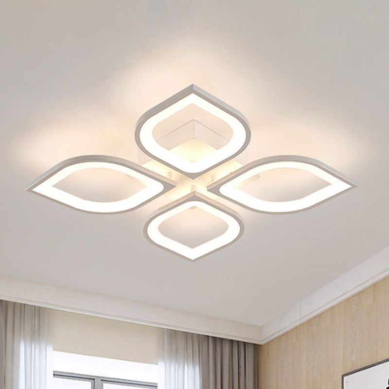 Arisha Deckenleuchte Blatt, 4/6/8/15-flammig Acryl