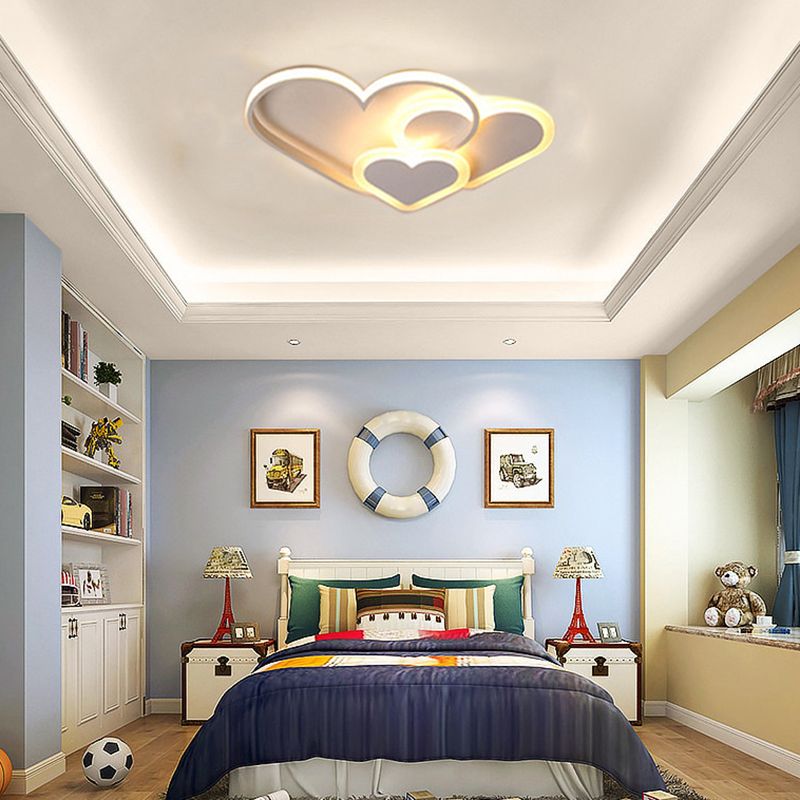 Aria Deckenleuchte Rosa/Weiß Wohn/Schlafzimmer zeitgemäß