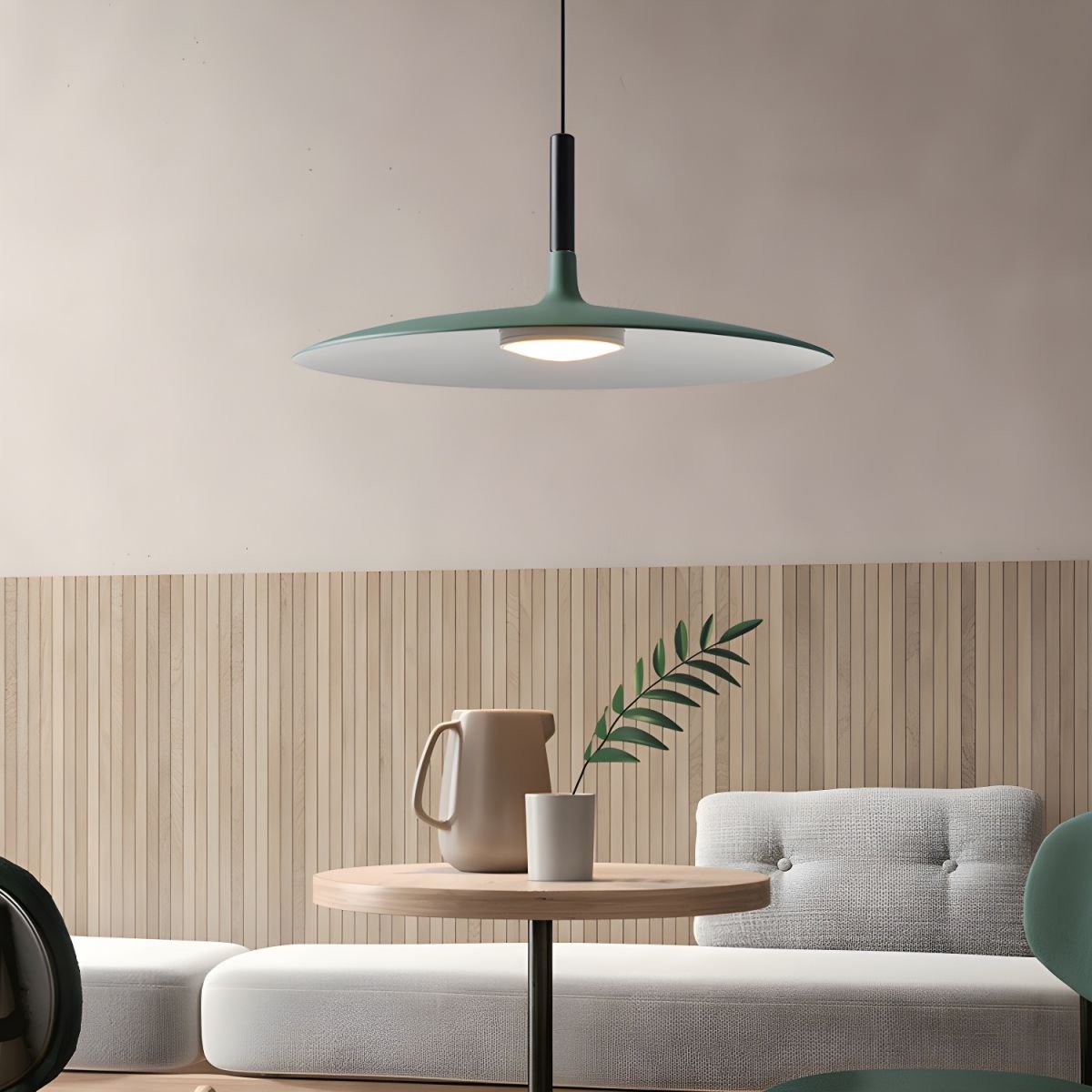 Ardinena Pendelleuchte Aluminium Flachdiskus