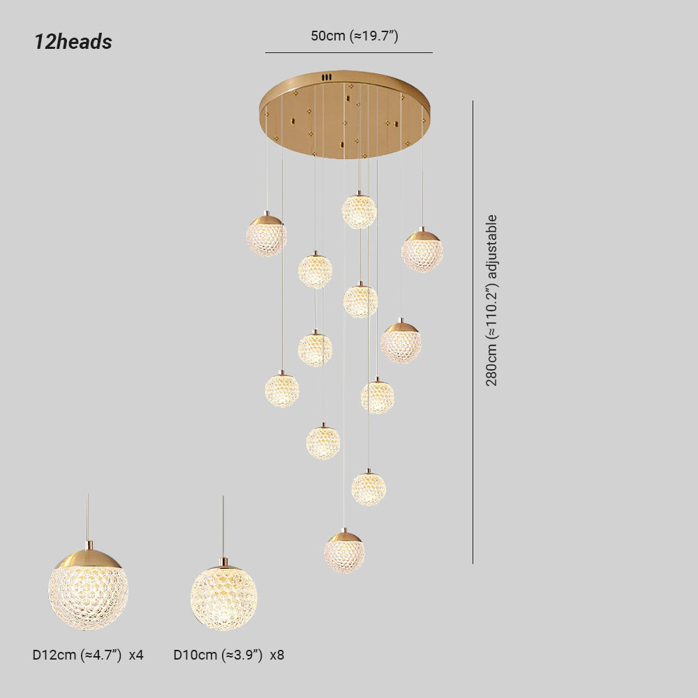 Arisha Design/Modern LED Pendelleuchte Schlafzimmer/Esszimmer Gold