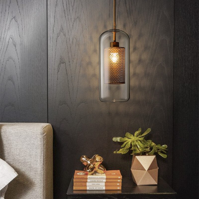 Valentina Industrie LED Pendelleuchte, Glas, Kugel, Esszimmer