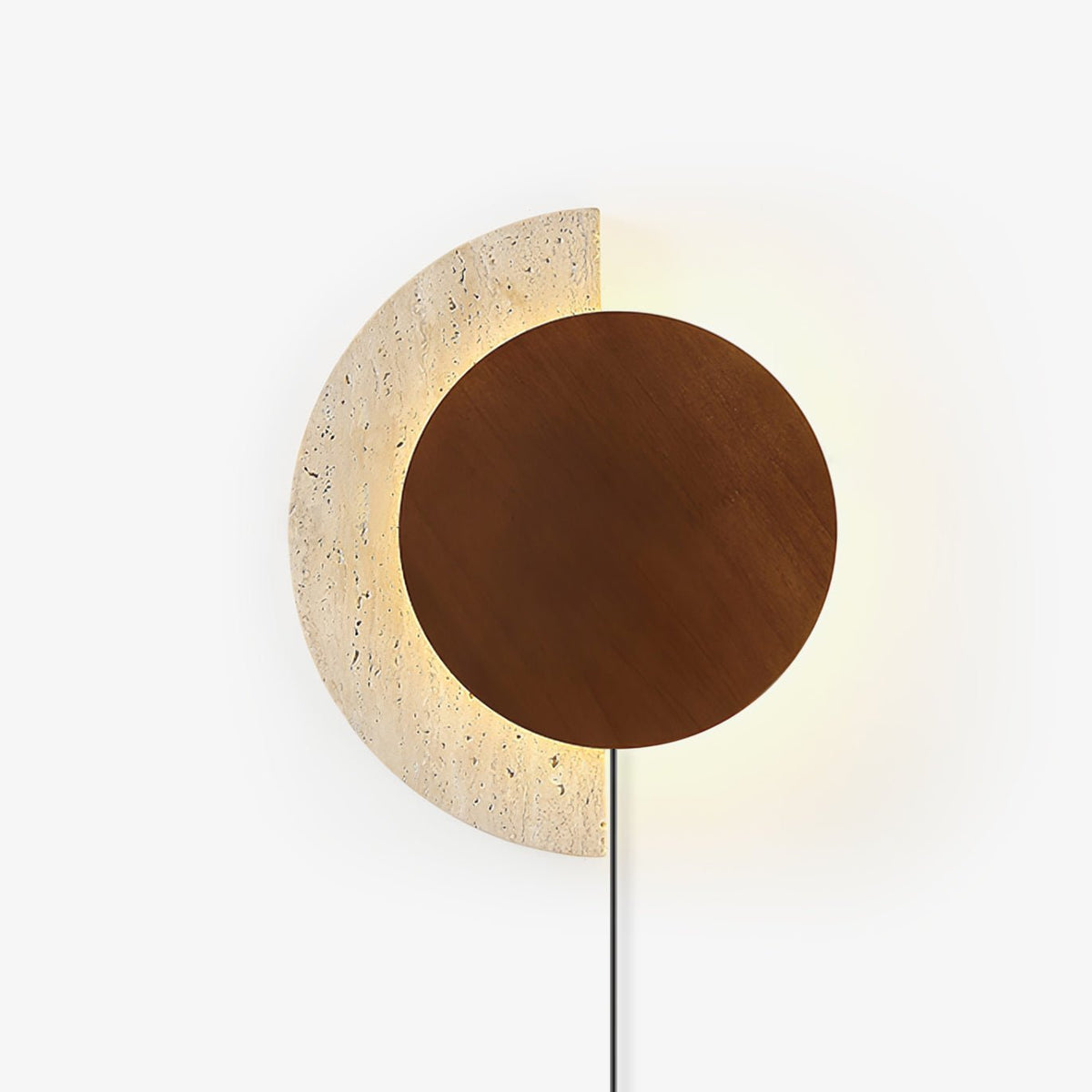 Crescent Halo Wandleuchte mit Stecker