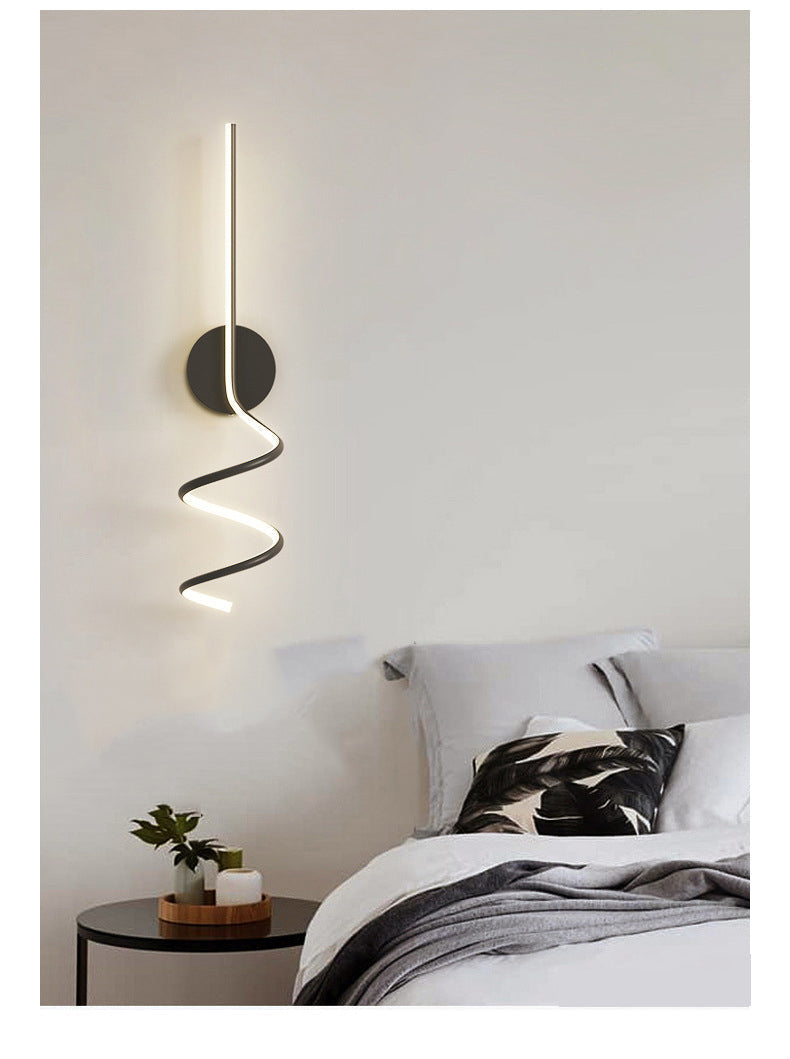 Arisha Minimalistische LED Wandleuchte Ess/Wohnzimmer Schwarz/Weiß