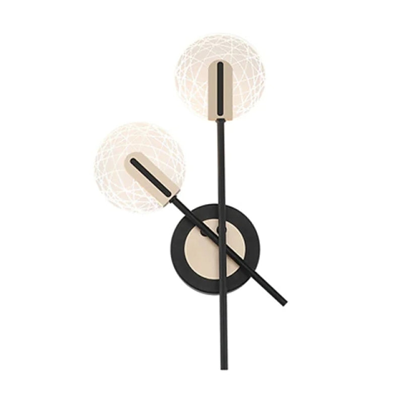 Valentina Modern LED Wandleuchte Weiß/Schwarz Innen Schlaf/Wohnzimmer