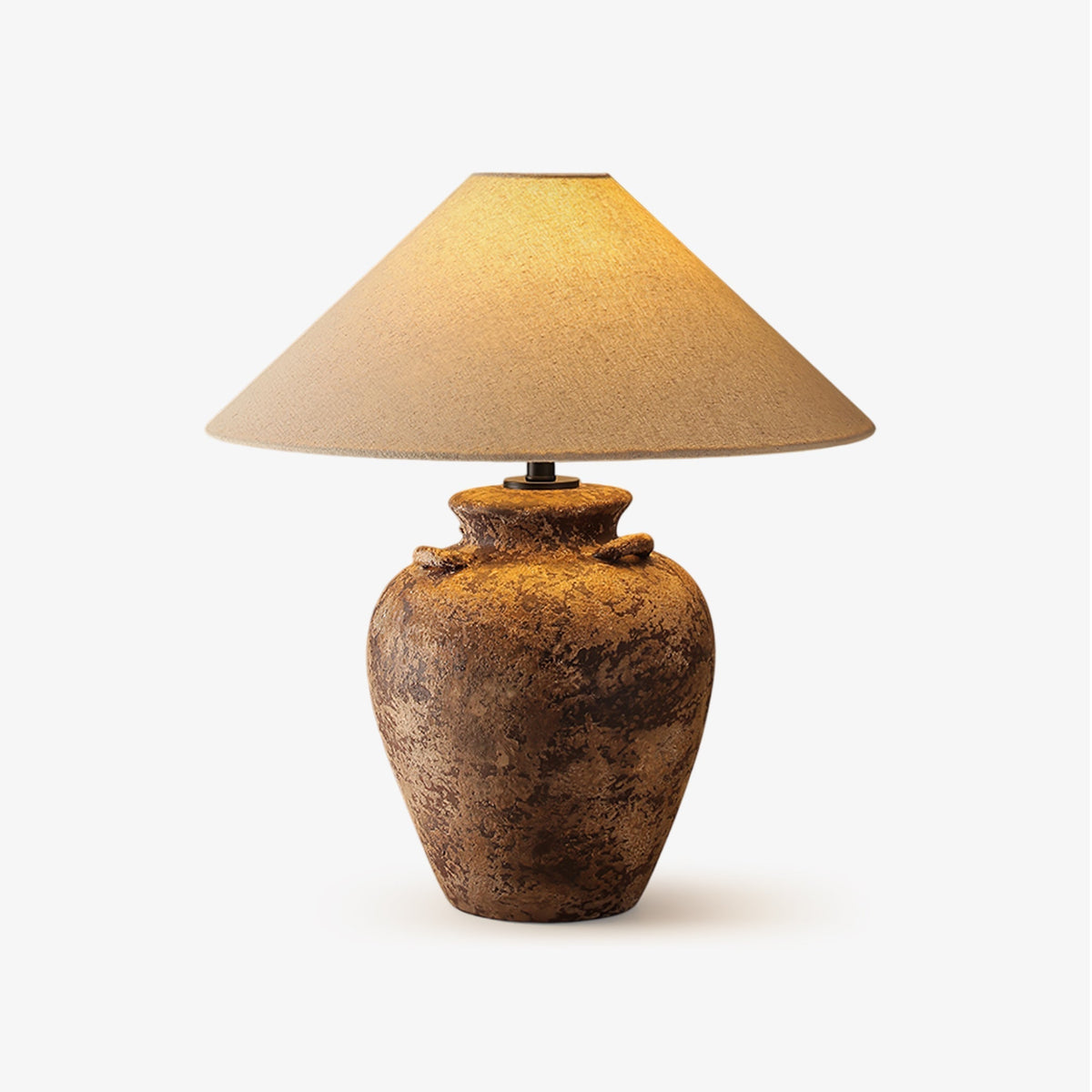 Mirisaya Vintage-Stoff-Tischleuchte