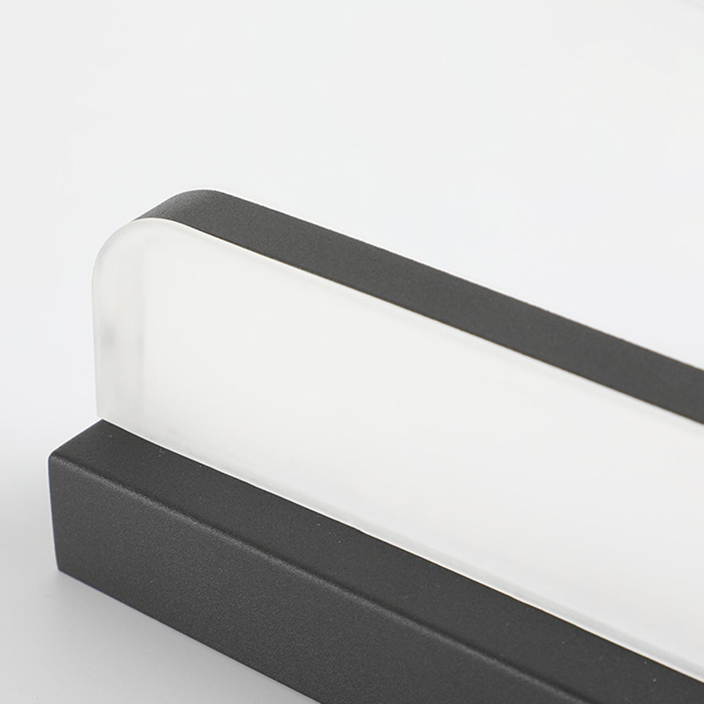 Arisha Modern LED Wandleuchte Spiegelfront Rechteckig 3 Farbe Metall/Acryl